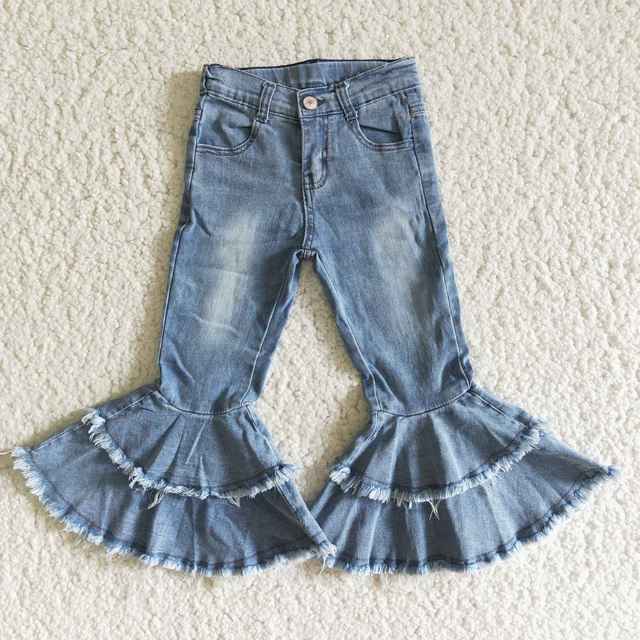 Why Your Child Needs the Wholesale Double Ruffle Leopard Kids Denim Clothes