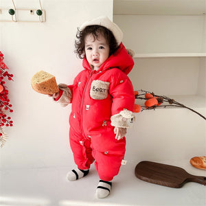 Warm Winter Velvet Padded Coat For Baby