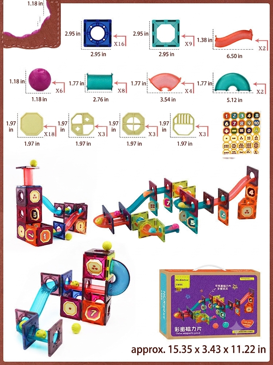 Newkey Assembled Building Blocks Baby Educational Toys